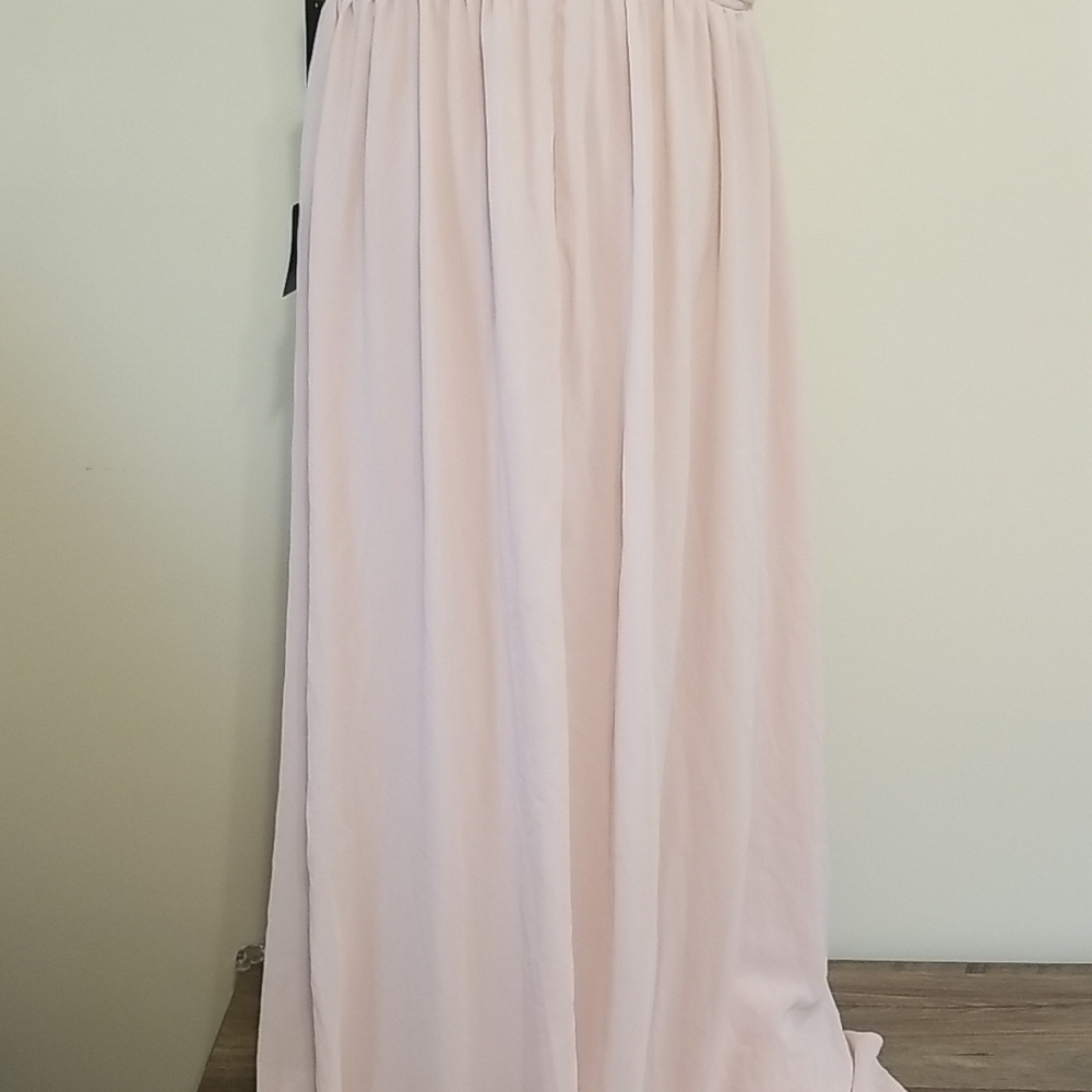 NWT Lulus Heavenly Hues Blush Pink Maxi Dress Elegant Formal Special Occasion XL - Picture 8 of 14